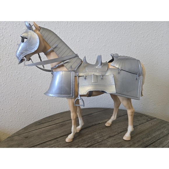 Louis Marx Other - 1968 Louis Marx Valor Armored Horse Noble Knight Series Vintage Rolling Toy